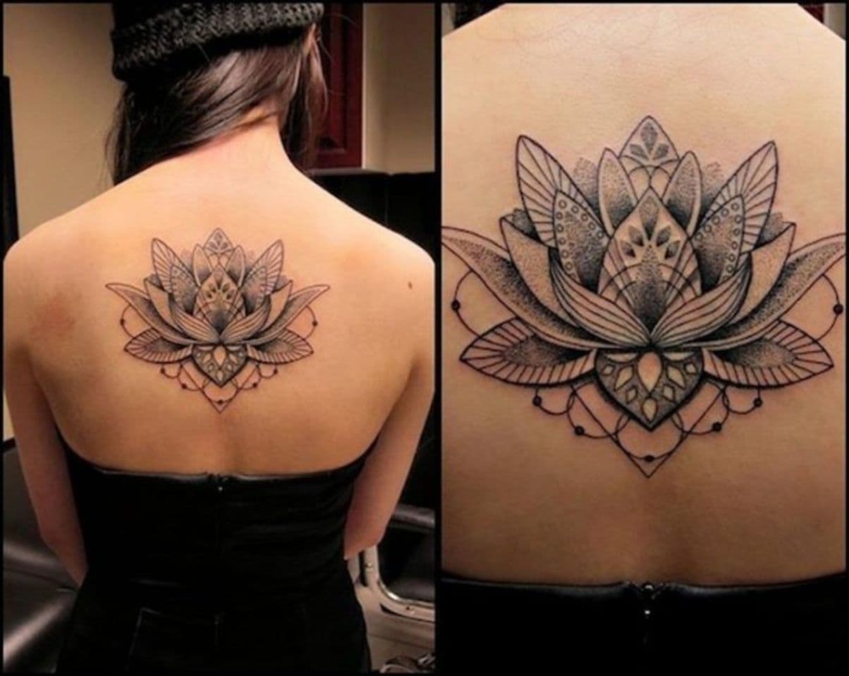 Fashion Tatuagem Flor de Lótus 