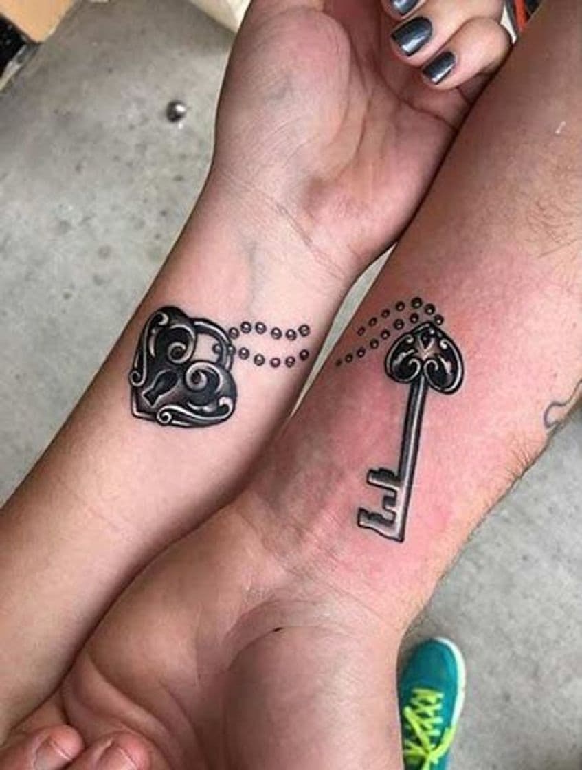 Fashion Tatuagens de chave e fechadura