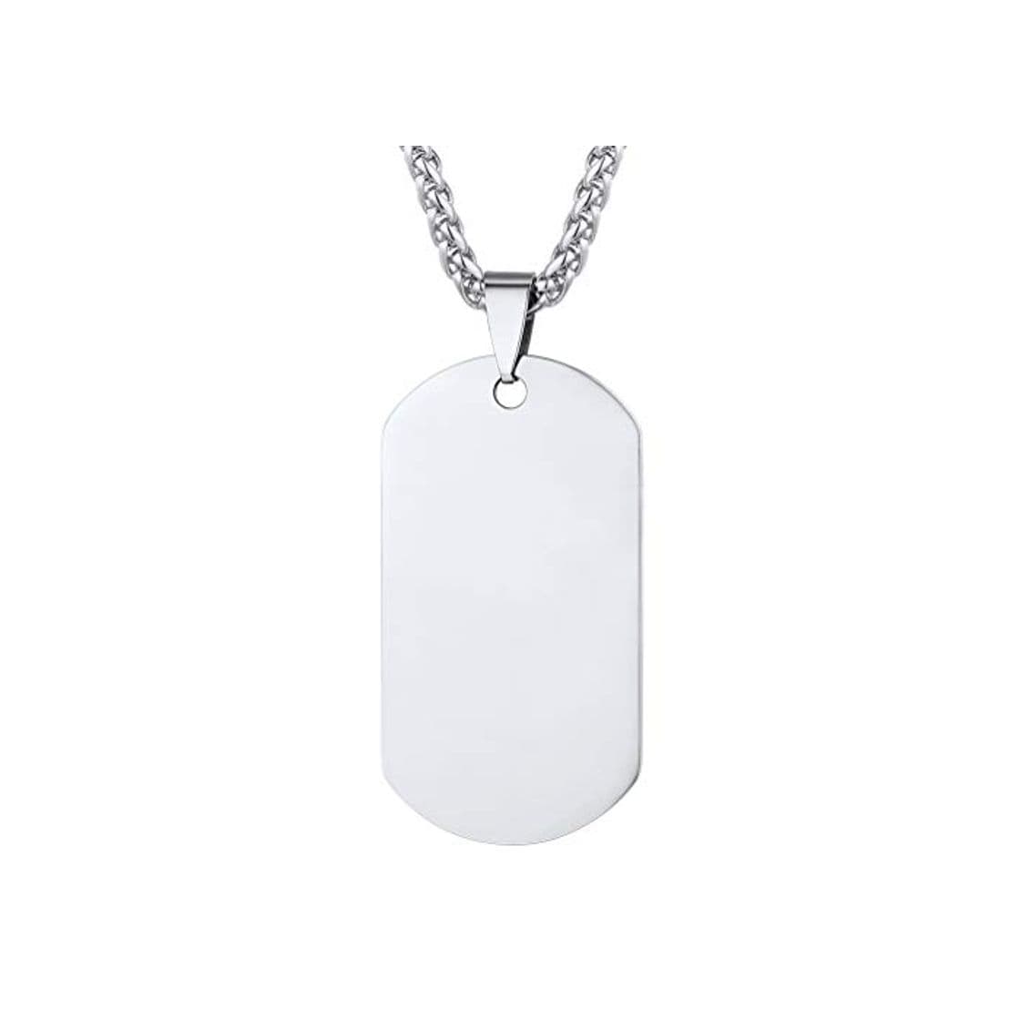 Producto PROSTEEL Joyería Acero Inoxidable Colgante Collar Hombre Placa de Militar Dog Tag