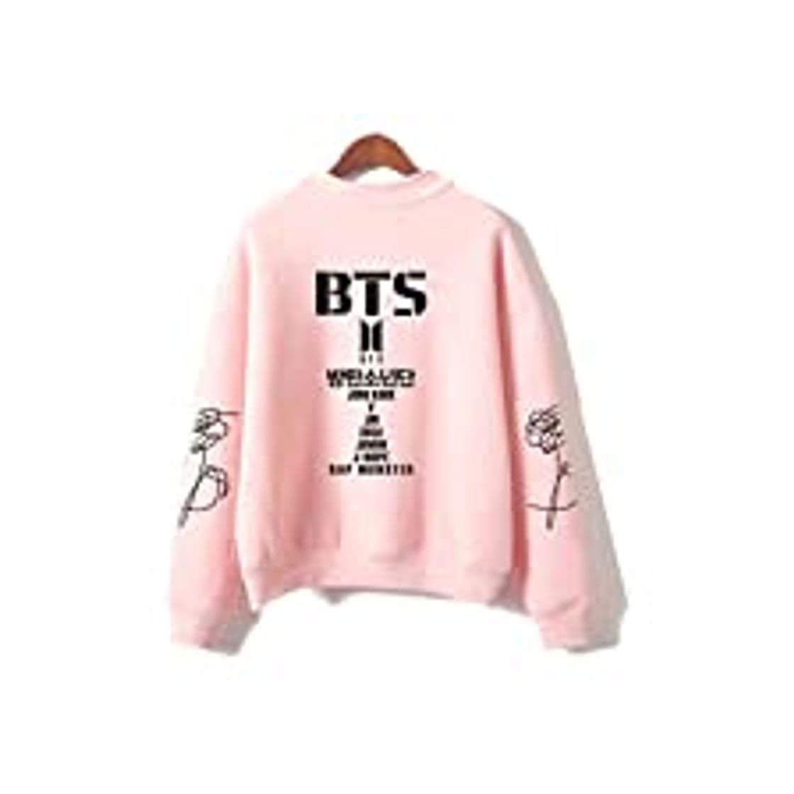 Moda OLIPHEE Sudaderas Bolero Impresa Patrón de BTS con Orejas de Gato para