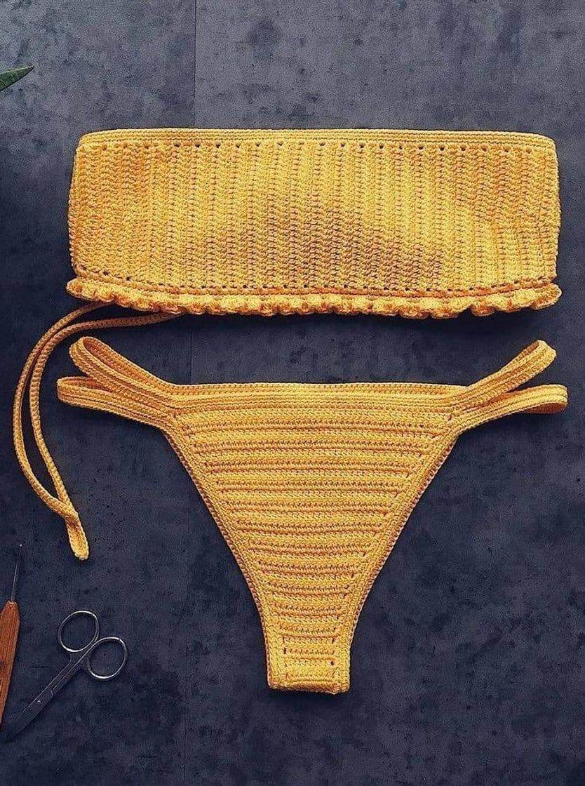 Moda crochet bikini