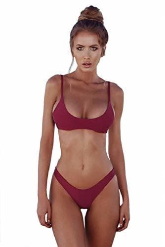 Producto heekpek Bikinis Mujer 2019 Brasileños Bañador Ropa de Baño Push Up Dos