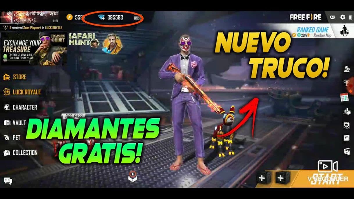 Fashion NUEVO TRUCO PARA CONSEGUIR DIAMANTES EN FREE FIRE ..