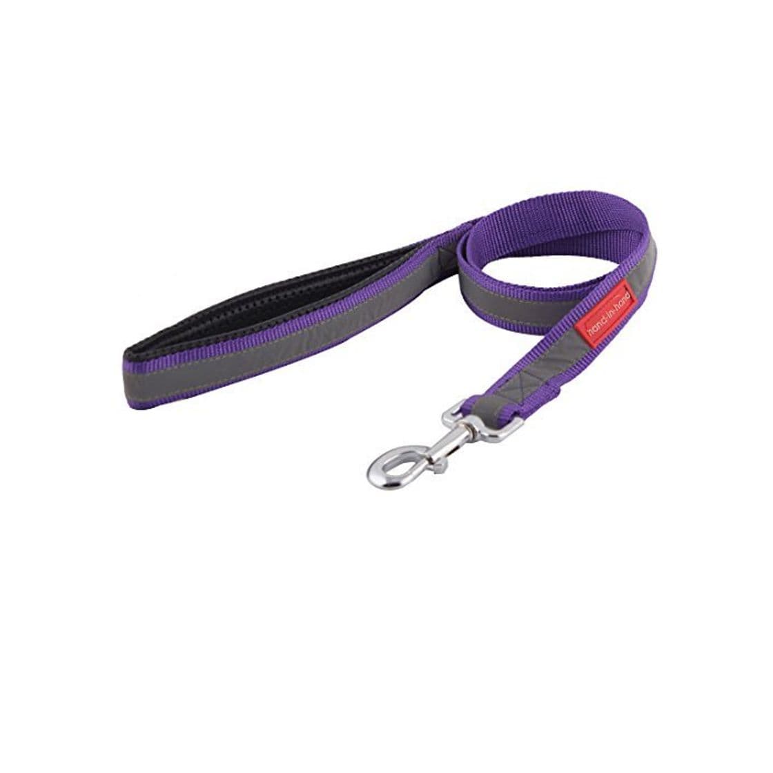 Product DealMux Nylon Cinta Reflective acolchoado Handle roxo coleiras de cães Corda 3