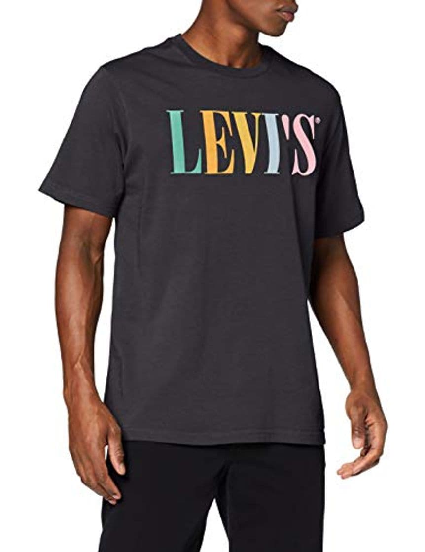 Moda Levi's Relaxed Graphic tee Camiseta, Negro