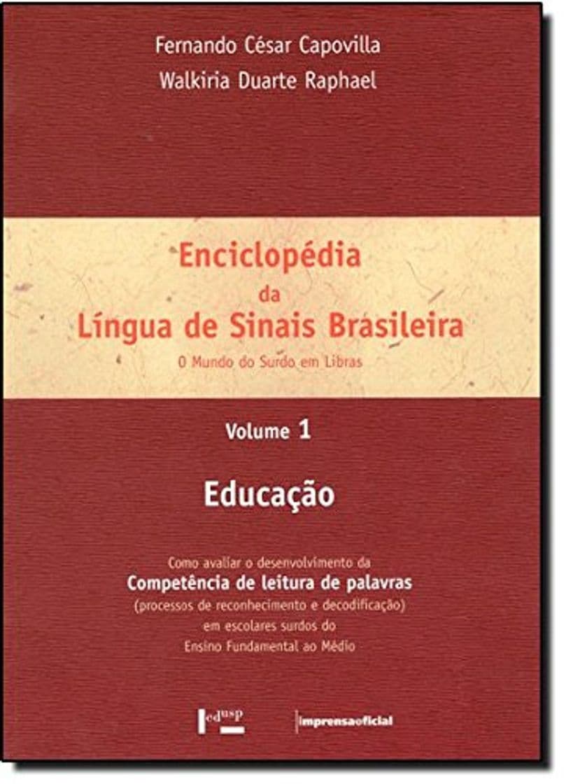 Book Enciclopédia da Língua de Sinais Brasileira