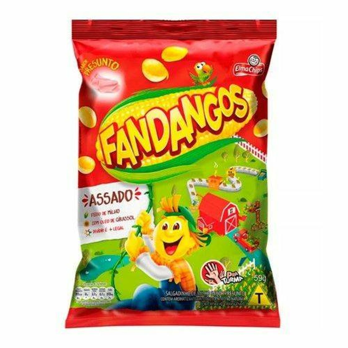 Moda Salgadinho Fandangos Presunto 280g - Elma Chips nas americanas