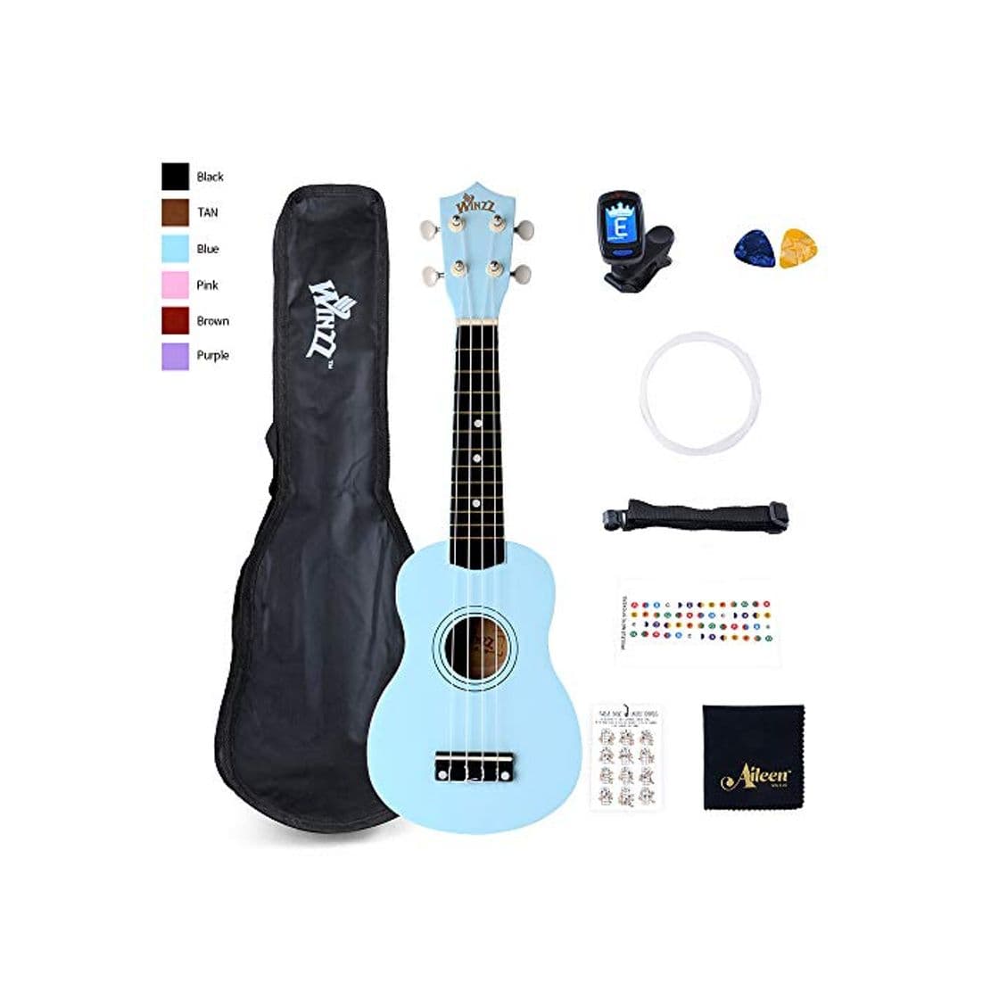 Producto Winzz Ukelele Soprano Starter Kit para Principiante. Incluye