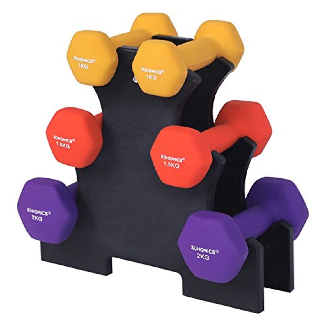 Product SONGMICS Juego de 6 Mancuernas