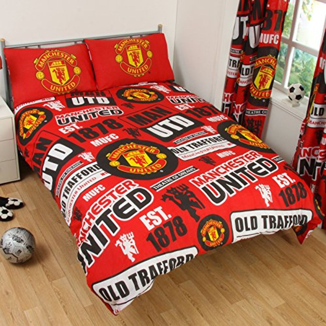 Producto Manchester United - Juego de Funda de edredón para Cama de Matrimonio