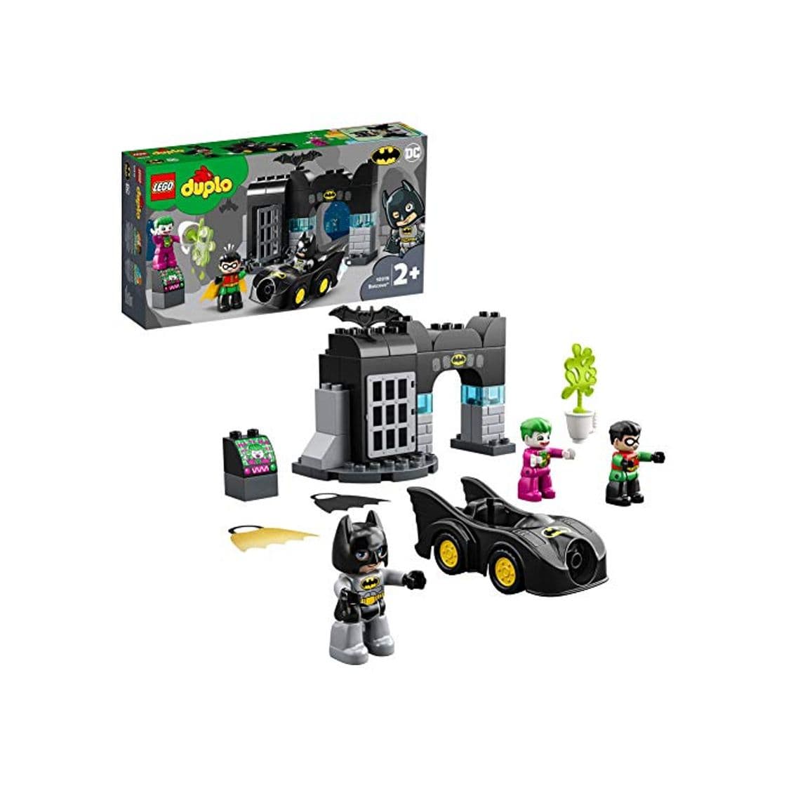 Producto DUPLO Super Heroes DUPLO DC Comics Batman Batcueva con Batmóvil y JOKER  Coche de Juguete para Niños Pequeños a