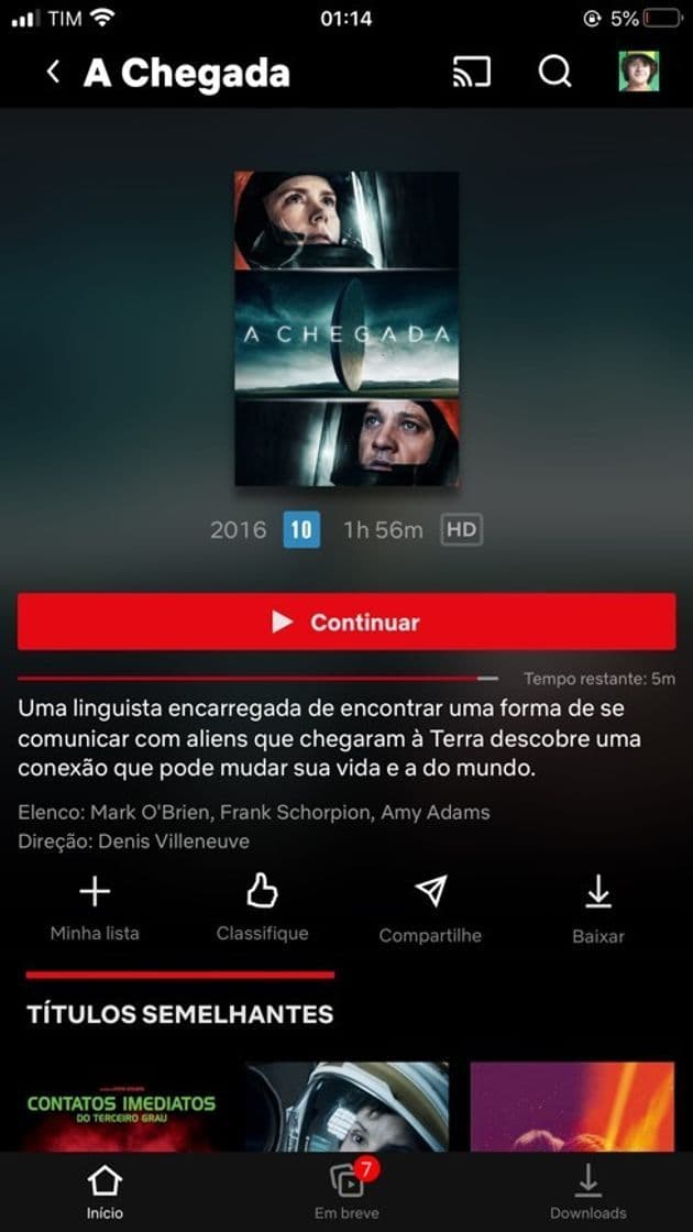 Película A chegada