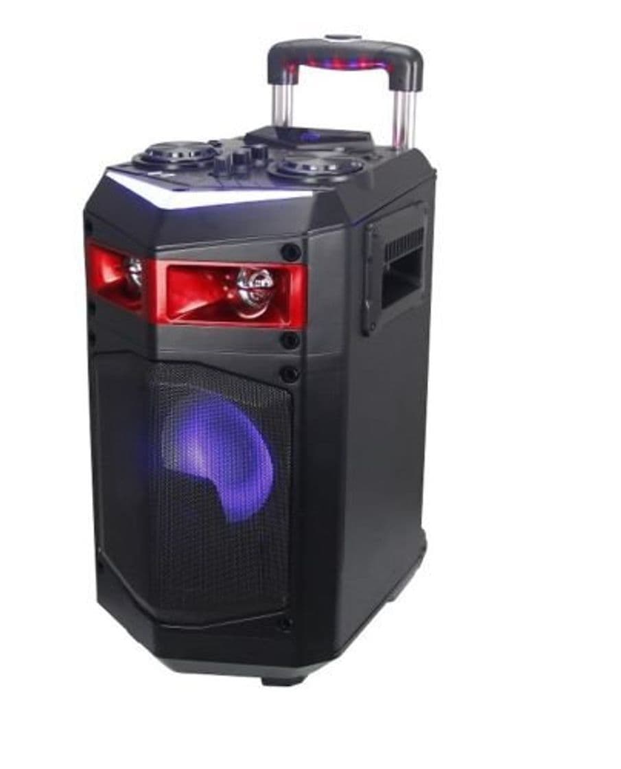 Producto Altavoz Trolley con Ruedas PORTATIL Altavoces USB Bluetooth Karaoke LED 60W