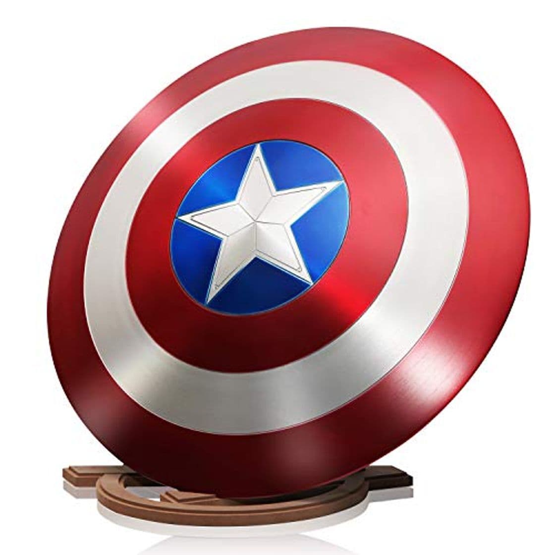 Producto ZYER Los Vengadores Marvel Capitán América Disfraz de Metal Shield +Soporte de