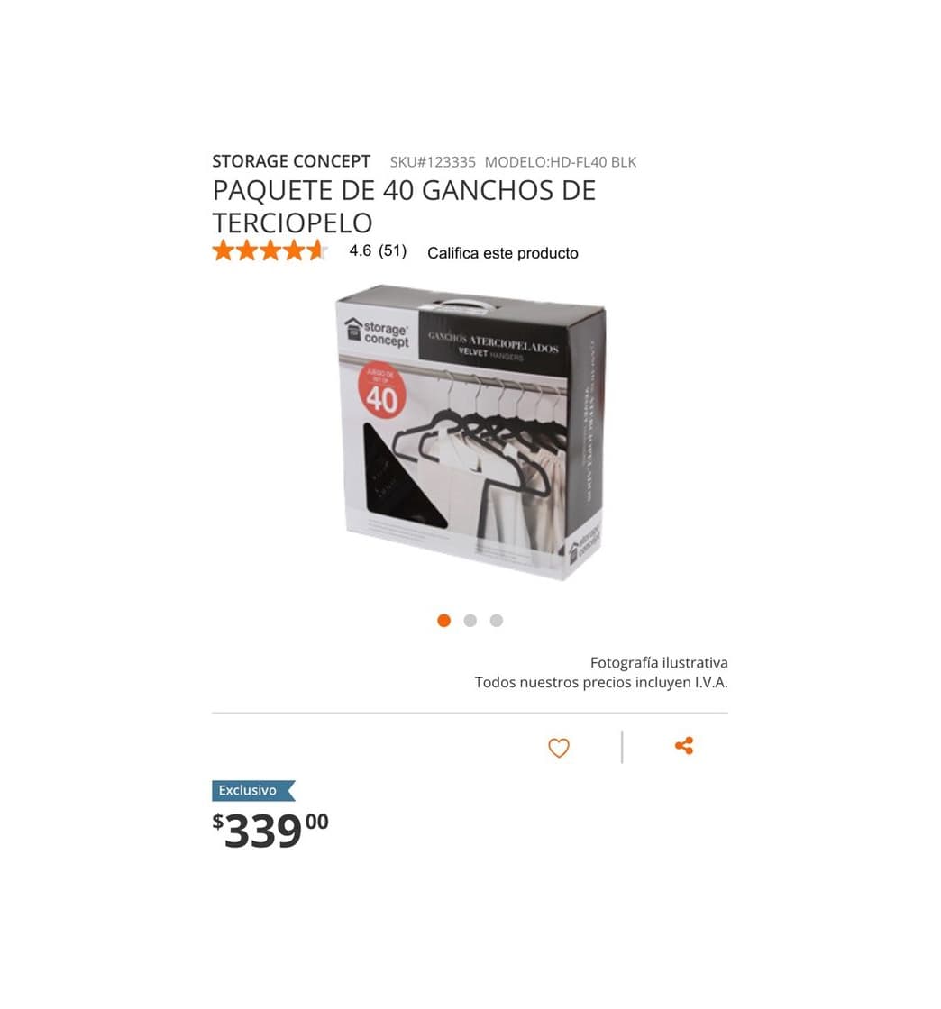 Producto 40 GANCHOS DE TERCIOPELO 