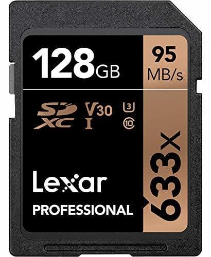 Electrónica Lexar Professional 633x - Tarjeta de memoria de 128 GB