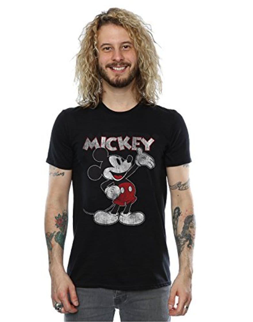 Producto Disney hombre Mickey Mouse Presents Camiseta Medium Negro