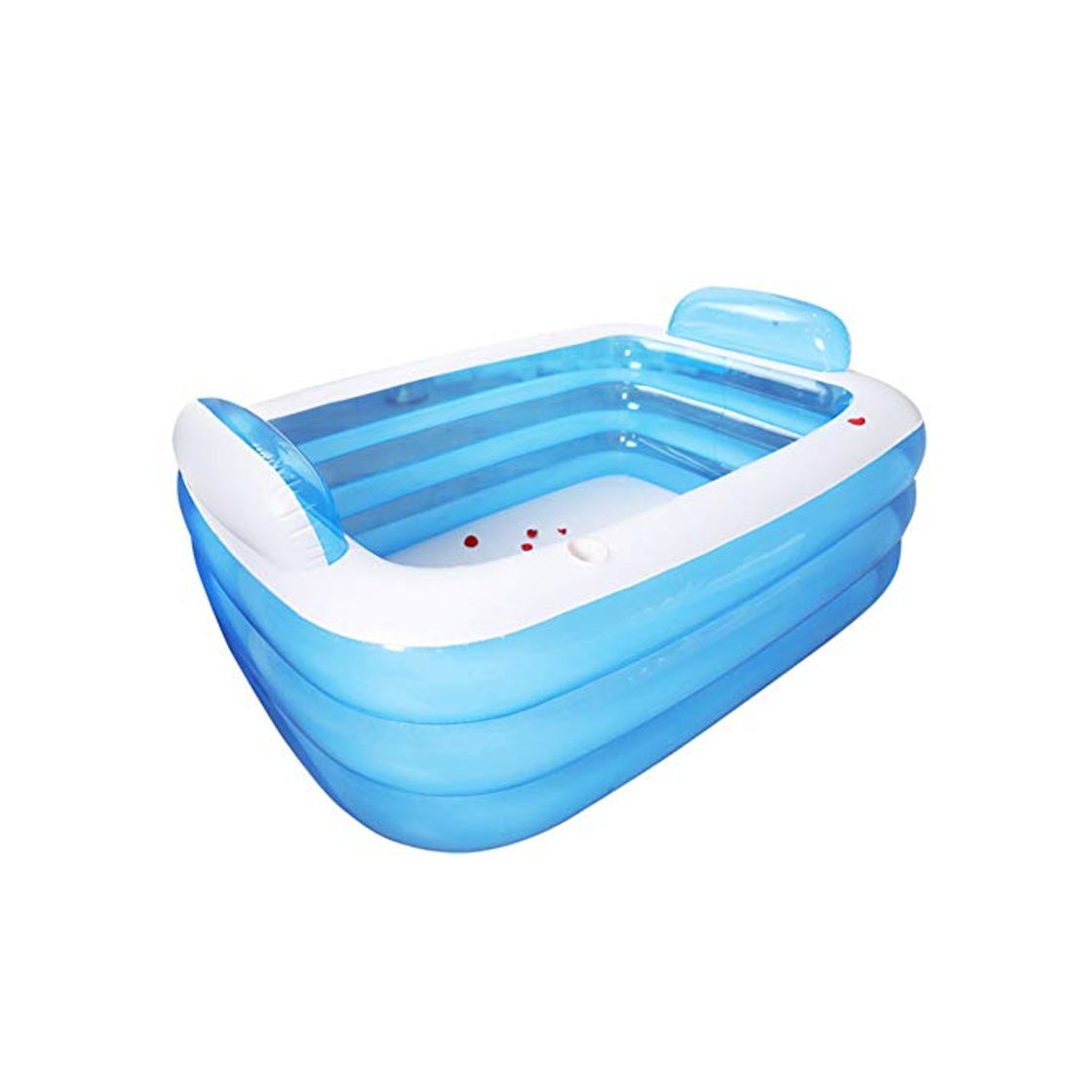 Product CHU Tres Capas de natación Inflable Plegado agranda la Piscina engrosadas bañera Doble del Respaldo