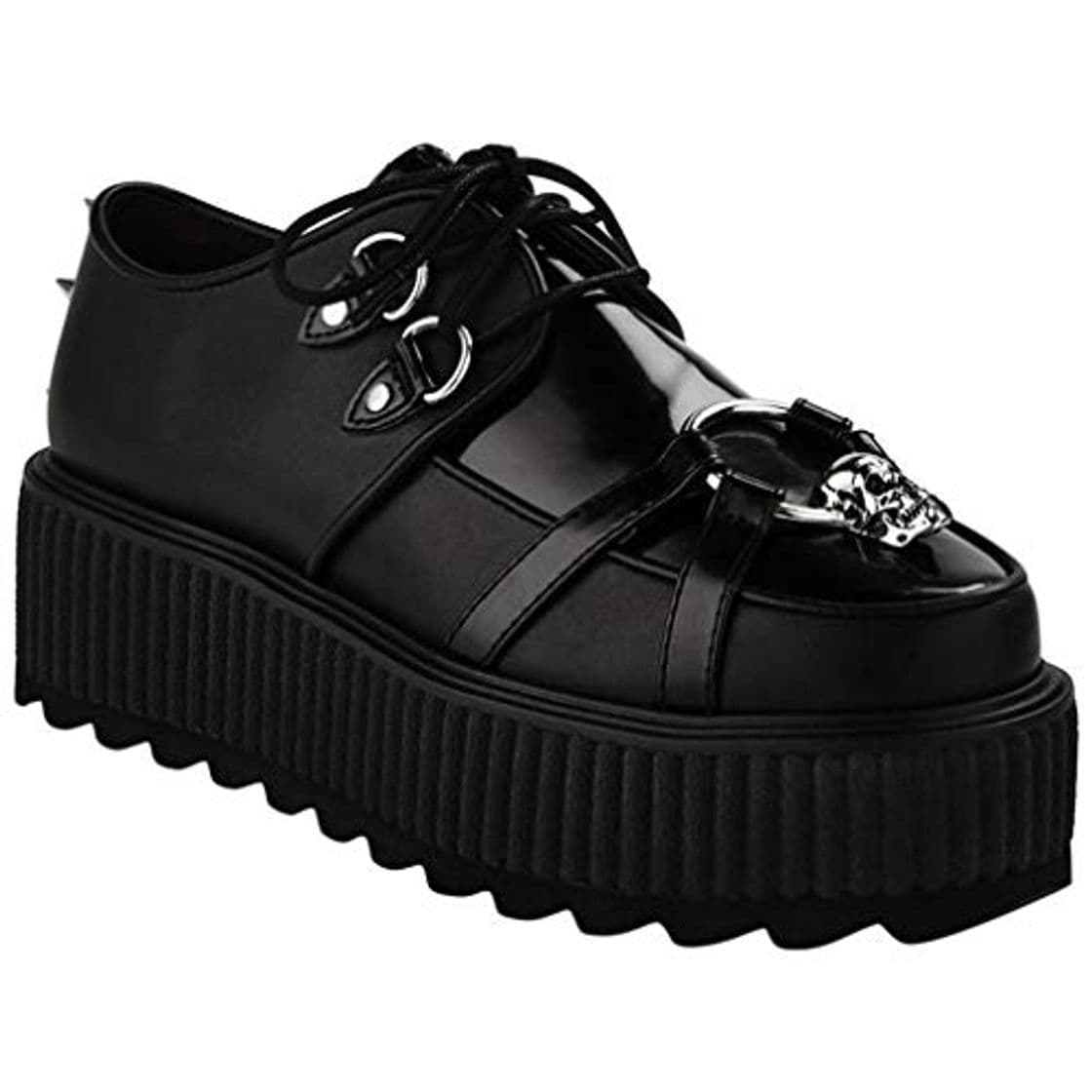 Moda Killstar Skeleton Creepers - Zapatillas de Plataforma