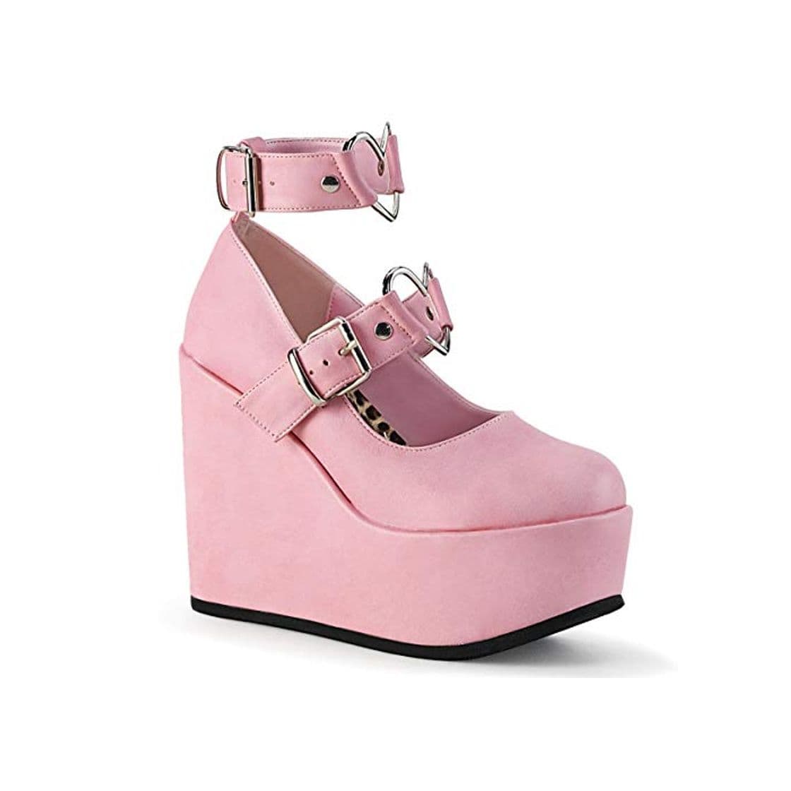 Moda Demonia POISON-99-2 B. Pink Vegan Leather UK 8