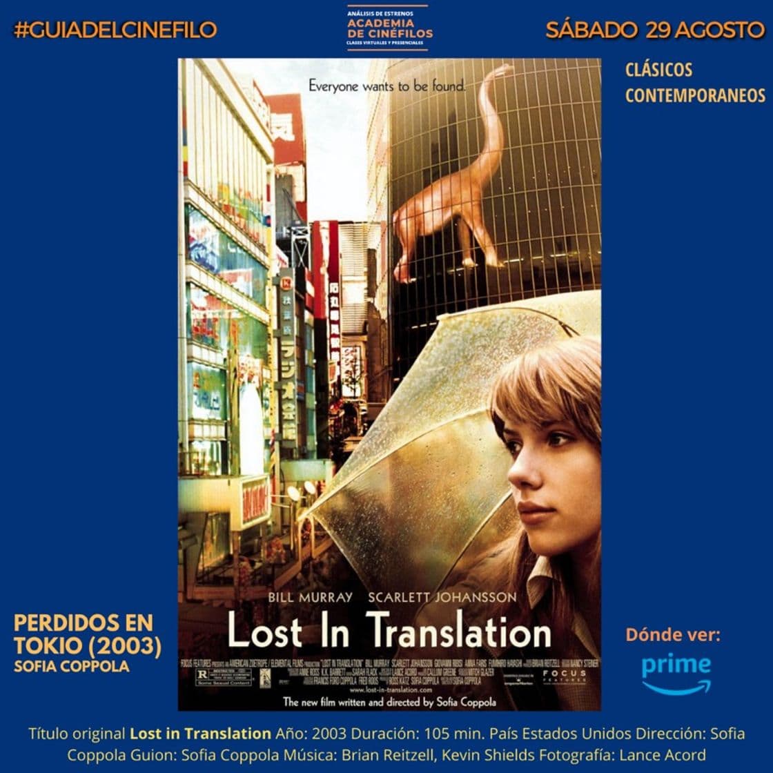 Película Lost in Translation