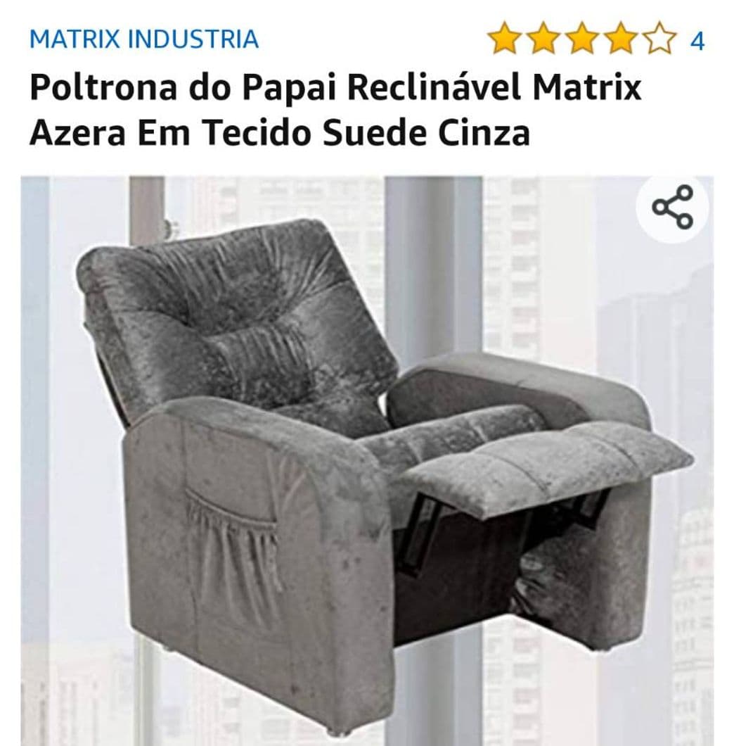 Product Poltrona do Papai Reclinável Matrix Azera Em Tecido Suede 