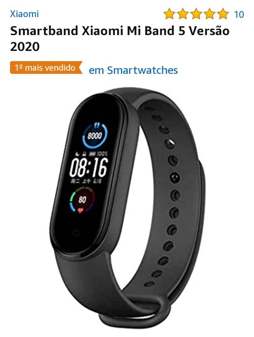 Product Smartband Xiaomi Mi Band 5 Versão 2020

