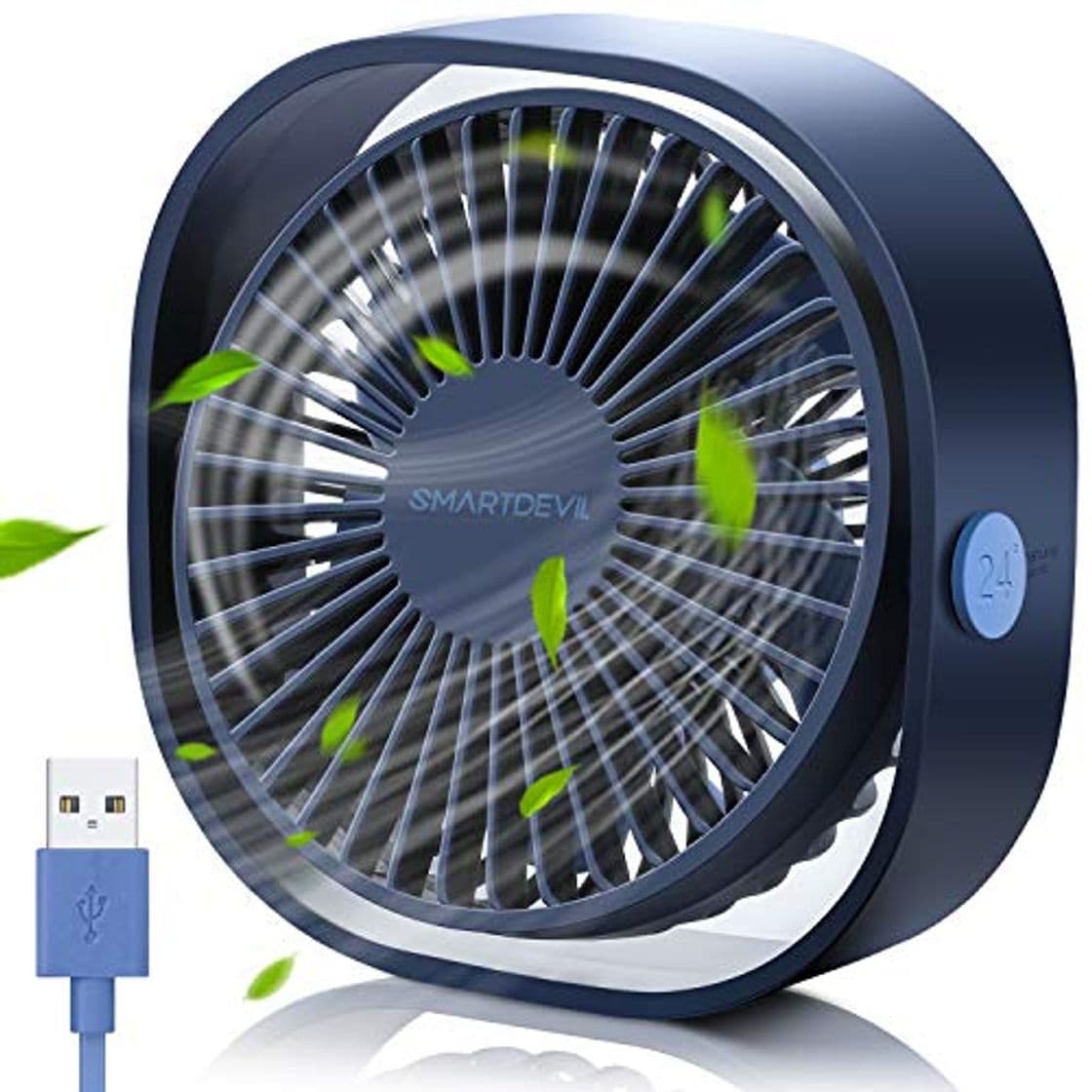 Product SmartDevil Ventilador USB, Mini Ventilador USB Silencioso, Personal Portátil Ventilador PC, para