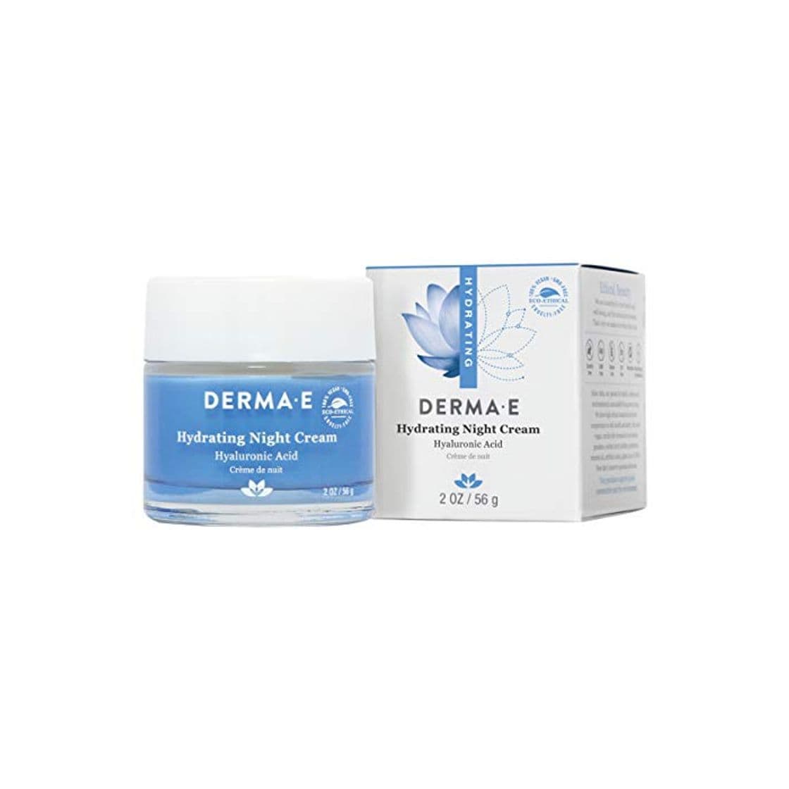 Producto DERMA E - Hydrating Night Creme with Hyaluronic Acid - 2 oz.