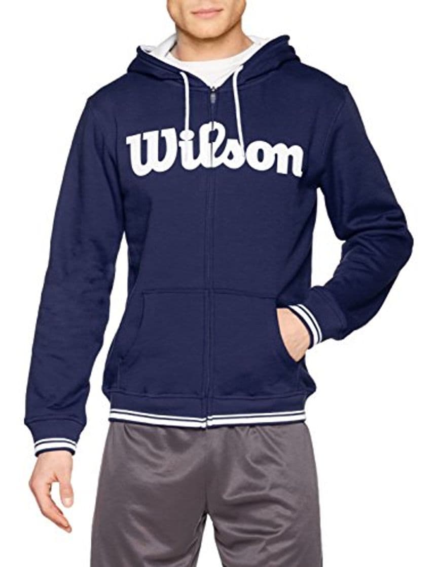 Fashion Wilson, M Team Script FZ Hoody, Sudadera con capucha de hombre, Algodón