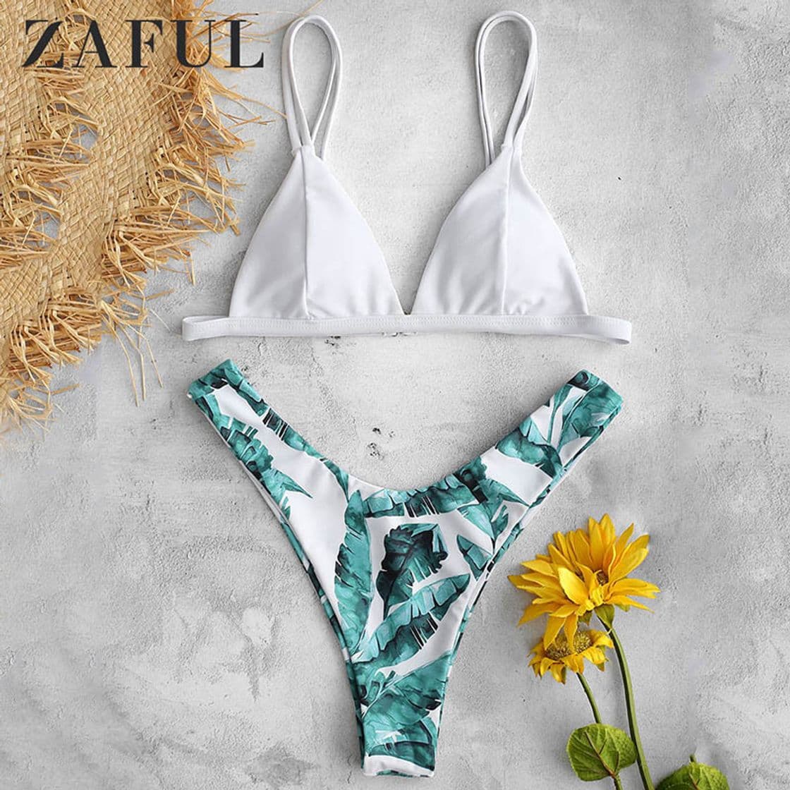 Place ZAFUL - Conjunto de bikini acolchado para mujer