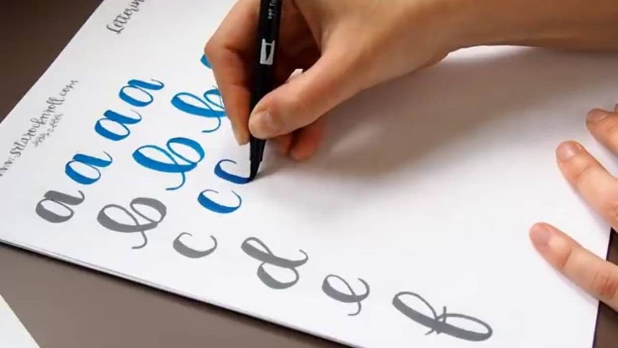 Moda Curso Lettering 3 - Minúsculas con rotulador de pincel 