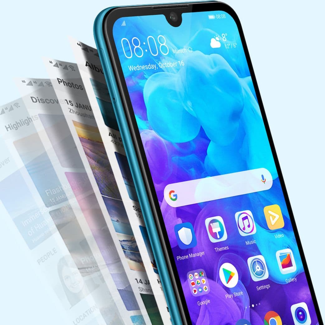 Electrónica Huawei Y5 2019, Smartphone de 5.71"