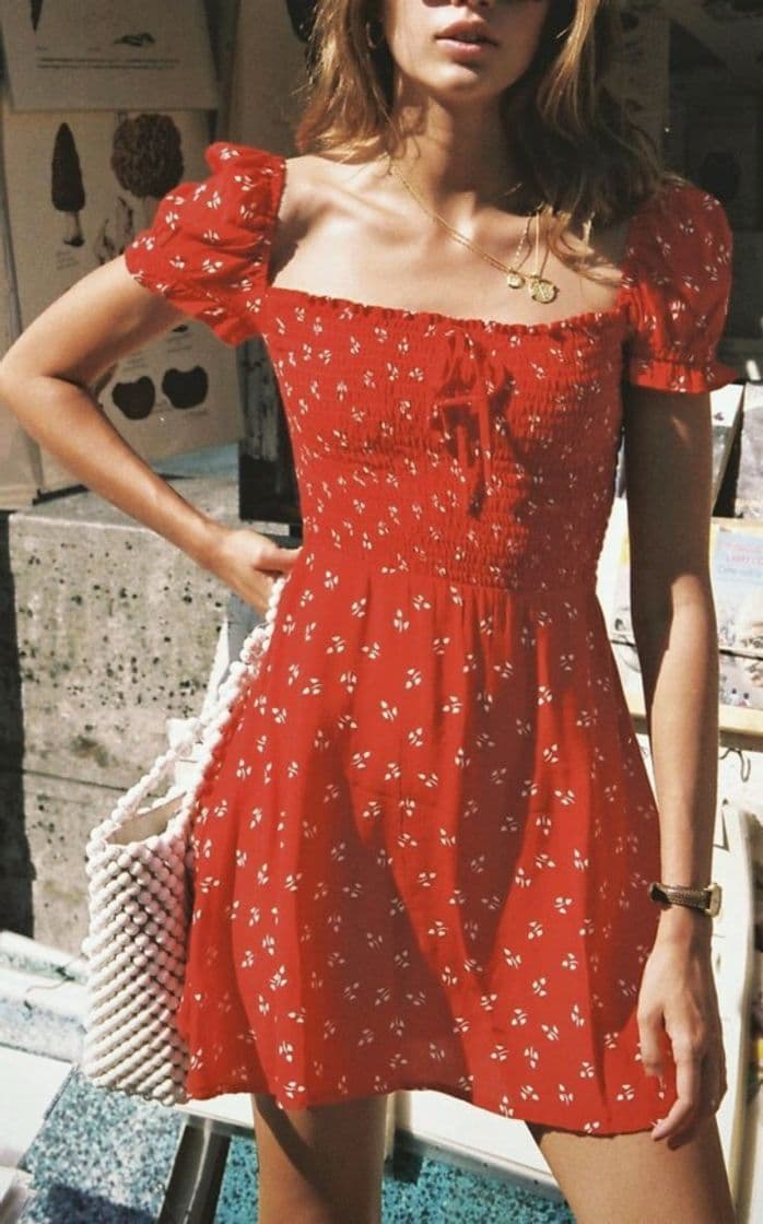 Fashion Cherry print summer dress