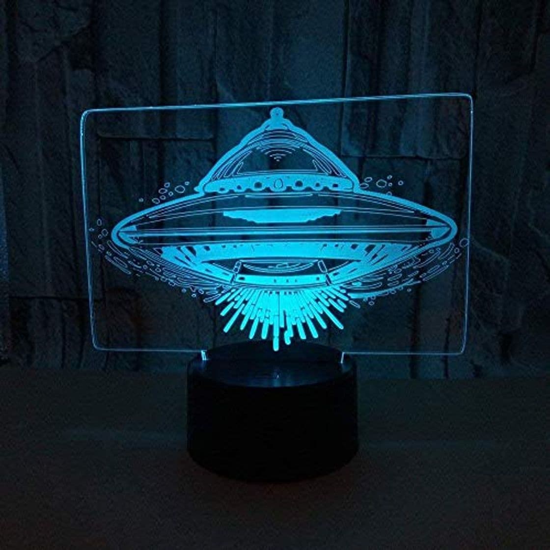 Producto Lámpara de ilusión 3D   Luz nocturna Ufo Ufo Light Ufo ful Touch    Vision Light