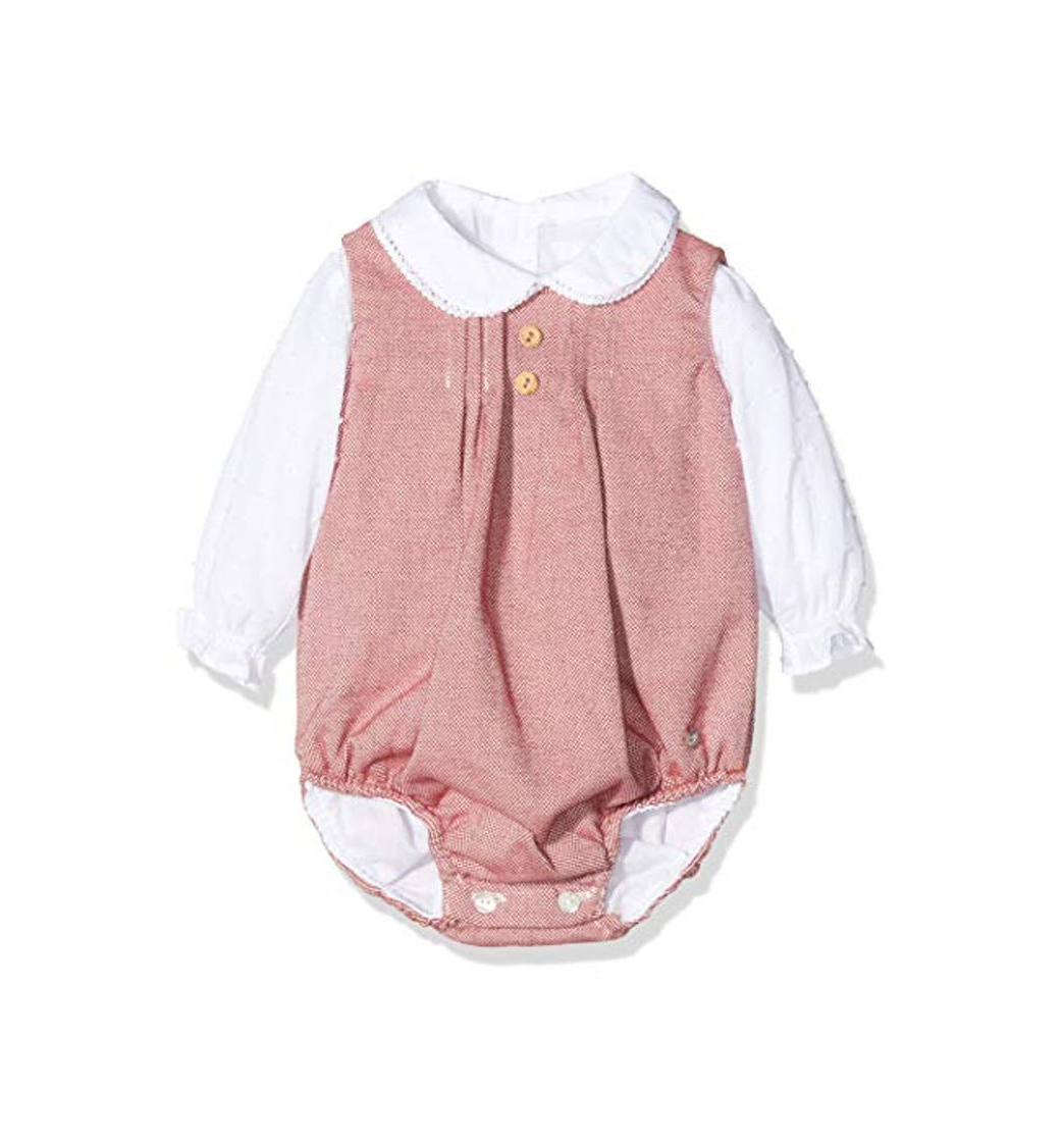 Fashion Rigans Conjunto BB niño Pelele Martha Mono, Rojo