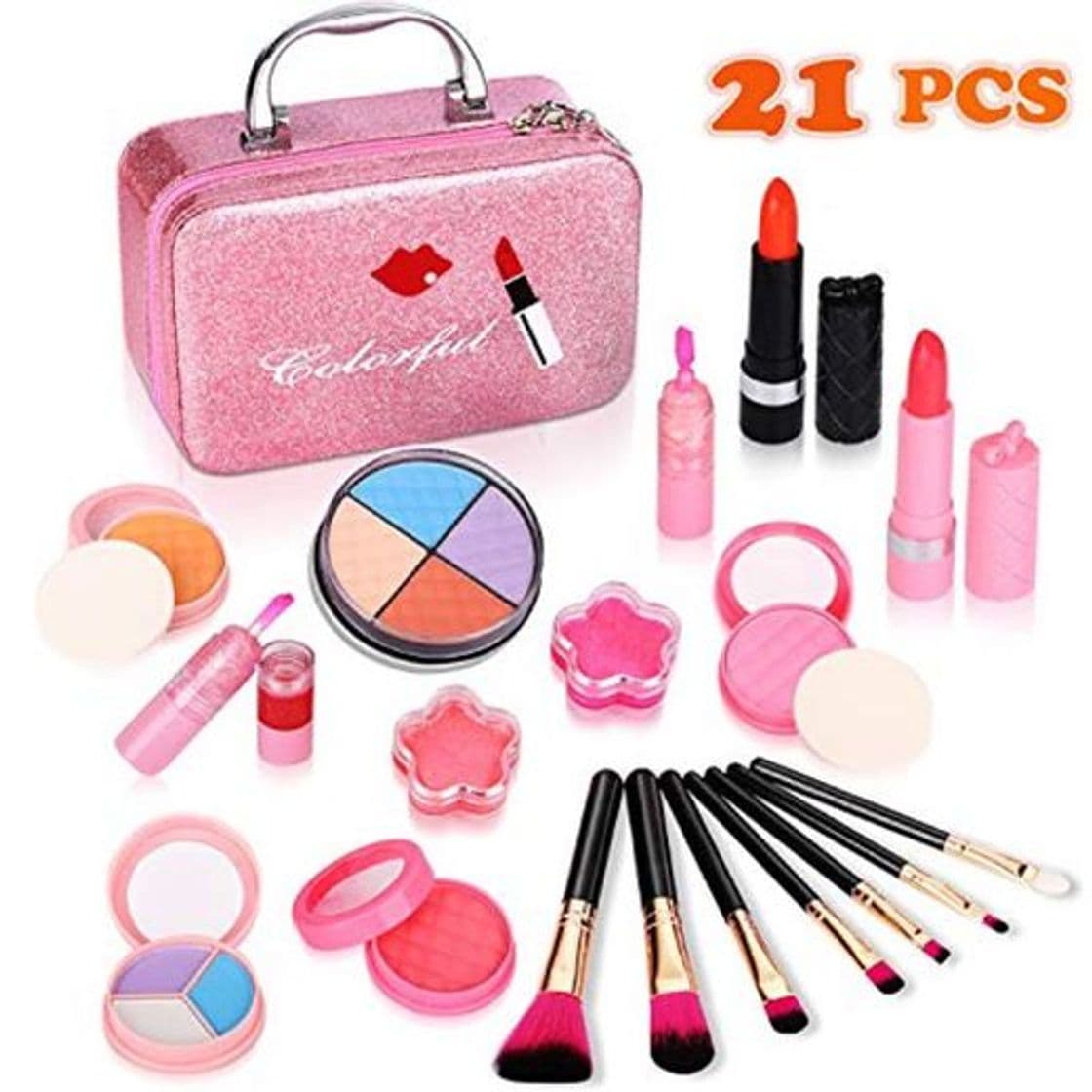 Lugar ARANEE Maquillaje Niñas Set Maletin Juguete Niña 21 PCS