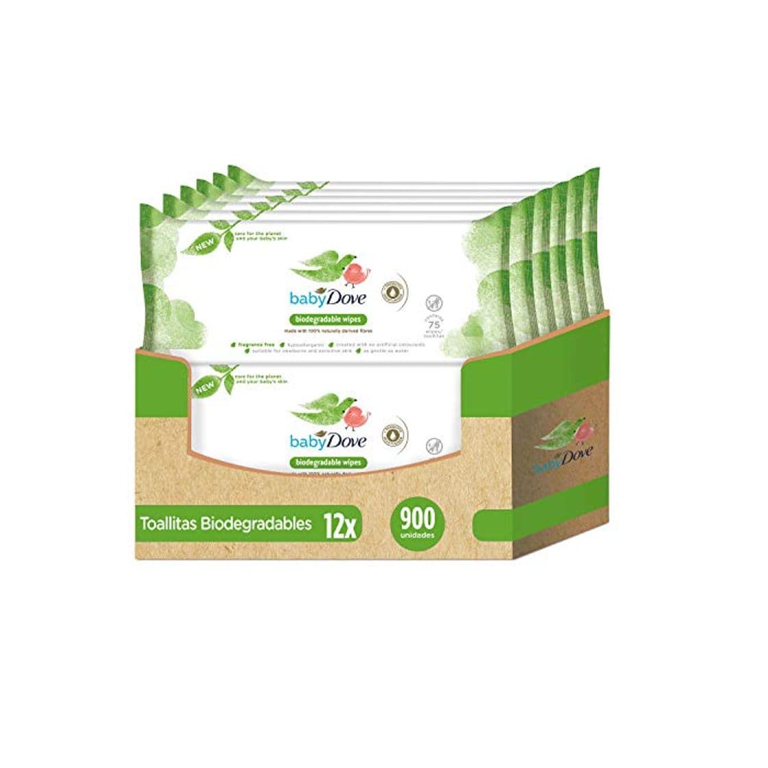 Product Baby Dove Toallitas Húmedas para bebés biodegradables - Pack de 12 x