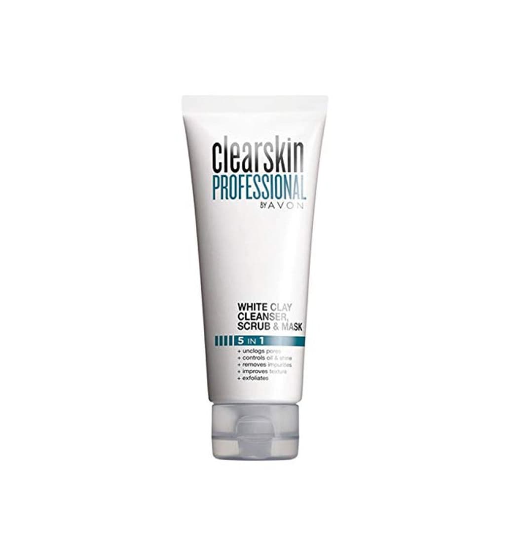 Belleza Avon Clearskin Professional 5 en 1 Blanco Limpiador de arcilla