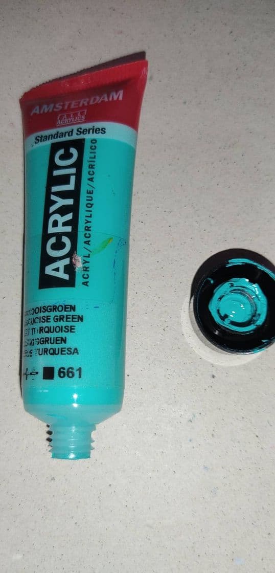 Product Pintura acrílica Amsterdam tubo 20 ml color Nº 661 Verde Turquesa