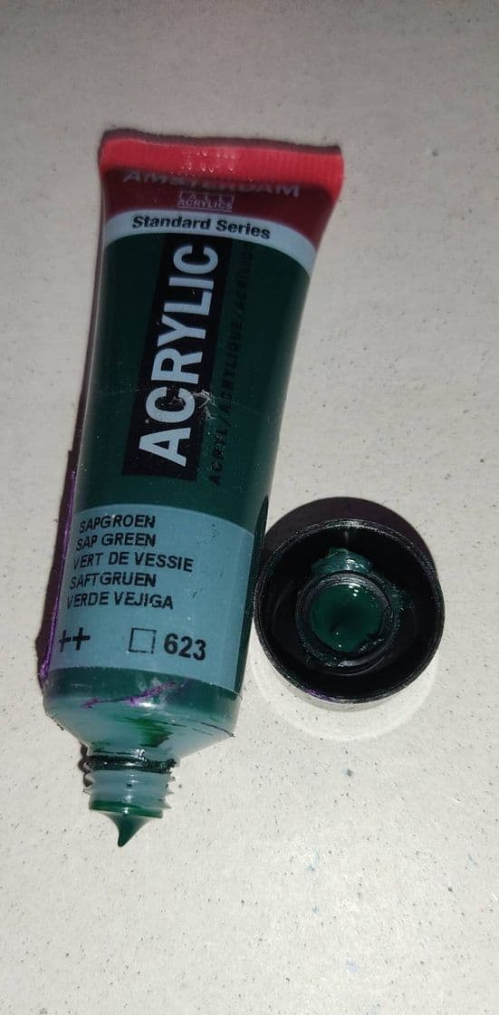 Fashion Pintura acrílica Amsterdam tubo 20 ml color Nº 623 Verde Vejiga