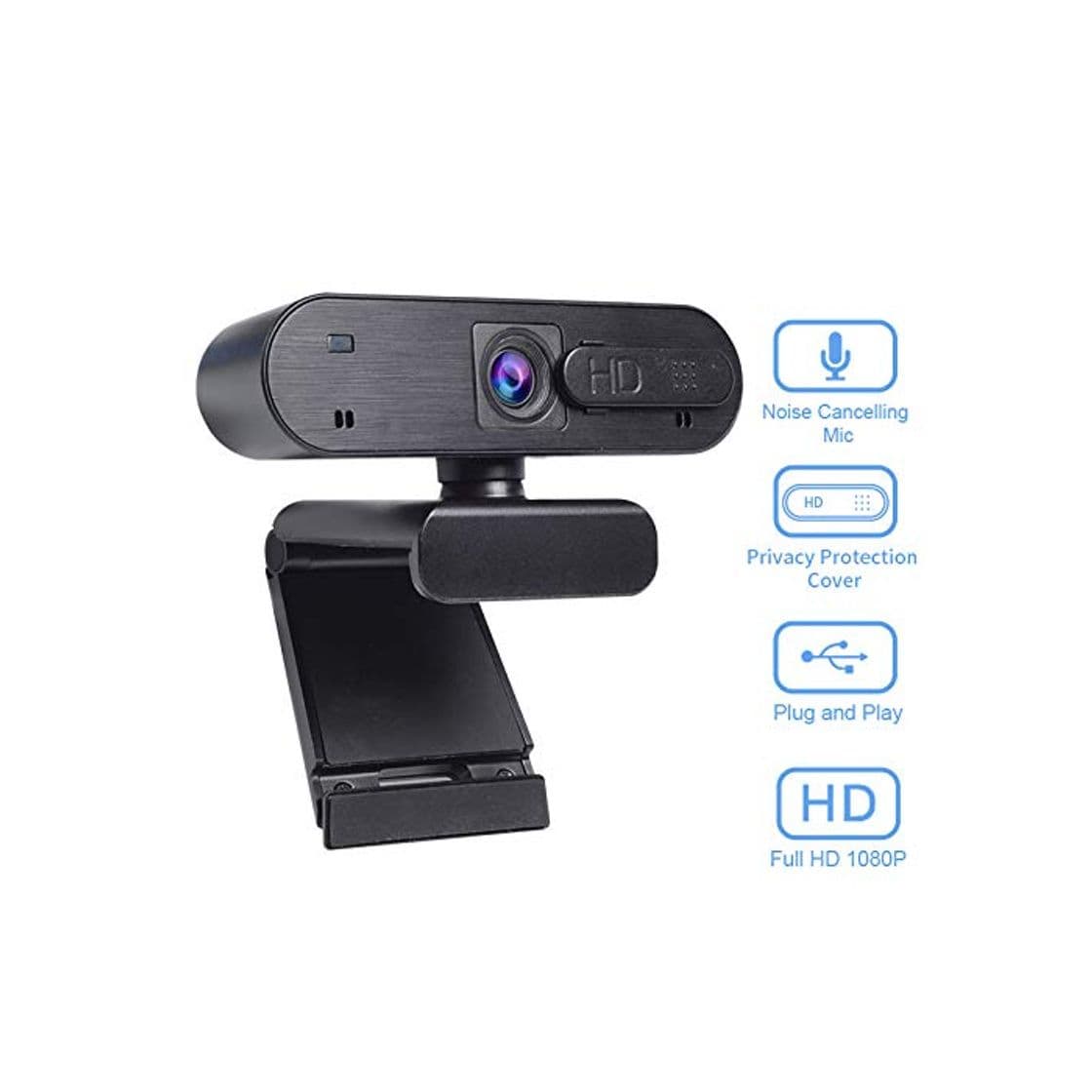 Product Webcam Anivia Full HD Webcam USB de 1080p con micrófono dual Cámara de 2MP Autofocus Cámara web HDR Videoconferencia y grabación de pantalla panorámica para computadora portátil Skype Stream Gaming