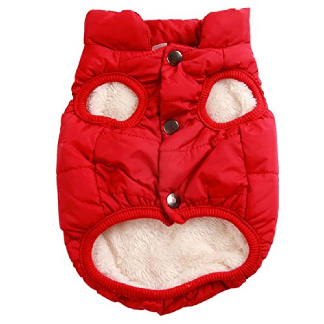 Fashion JoyDaog - Chaqueta de perro con forro polar de 2 capas para