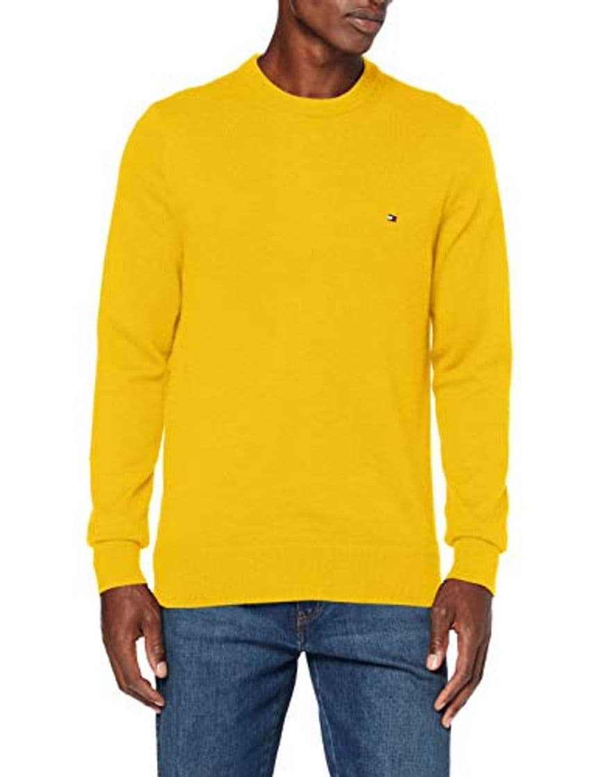 Product Tommy Hilfiger Pima Cotton Cashmere Crew Neck Suéter, Amarillo