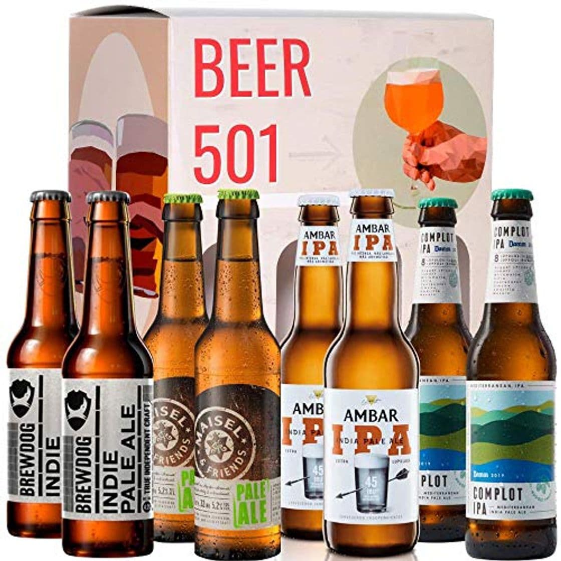 Product Pack de cervezas degustación BEER 501 - Caja Cerveza IPA y PALE