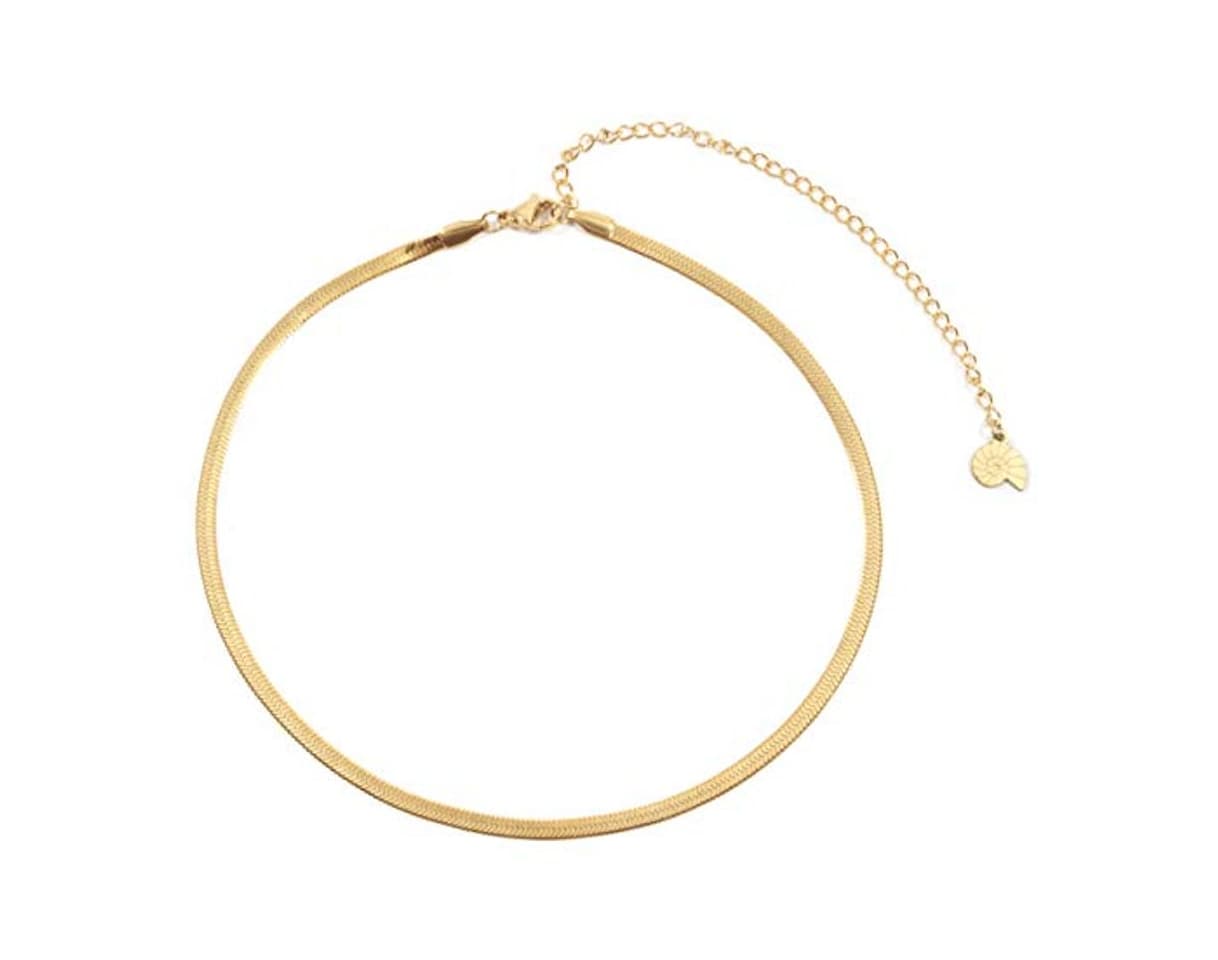 Product Happiness Boutique Damas Collar Choker de Espiga en Color Oro