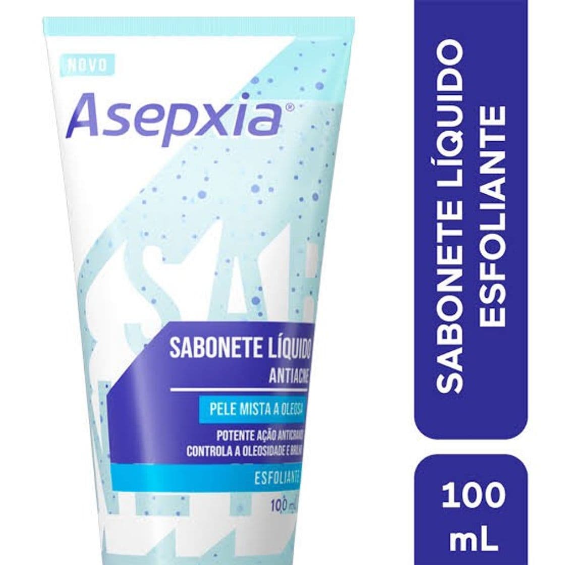 Moda Sabonete Líquido Facial Esfoliante Asepxia Anti-Acne 100ml ...