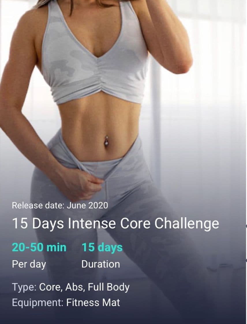 Moda Intense Core Challenge - Free Workout Program by: Chloe Ting