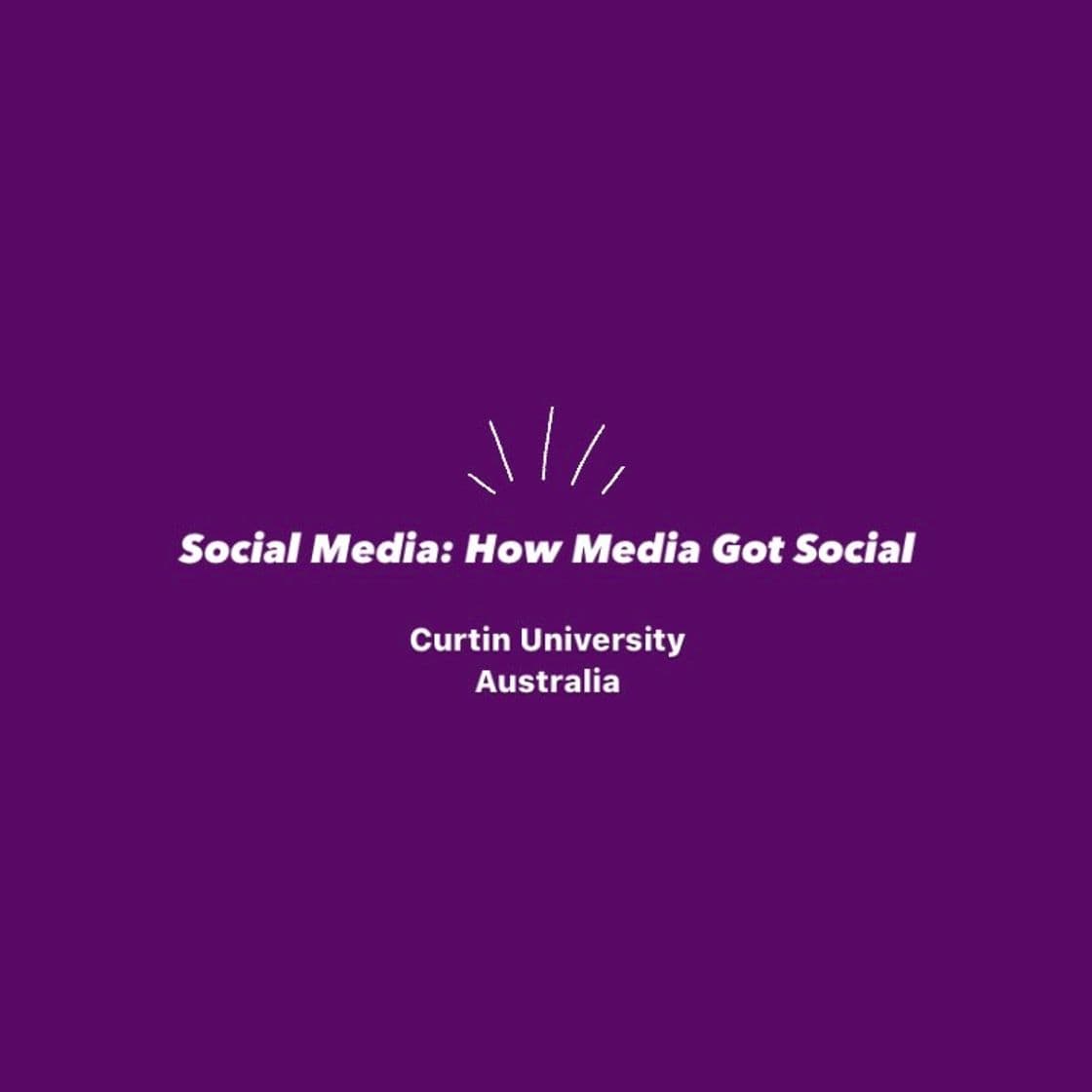 Moda Social Media: How Media Got Social | edX