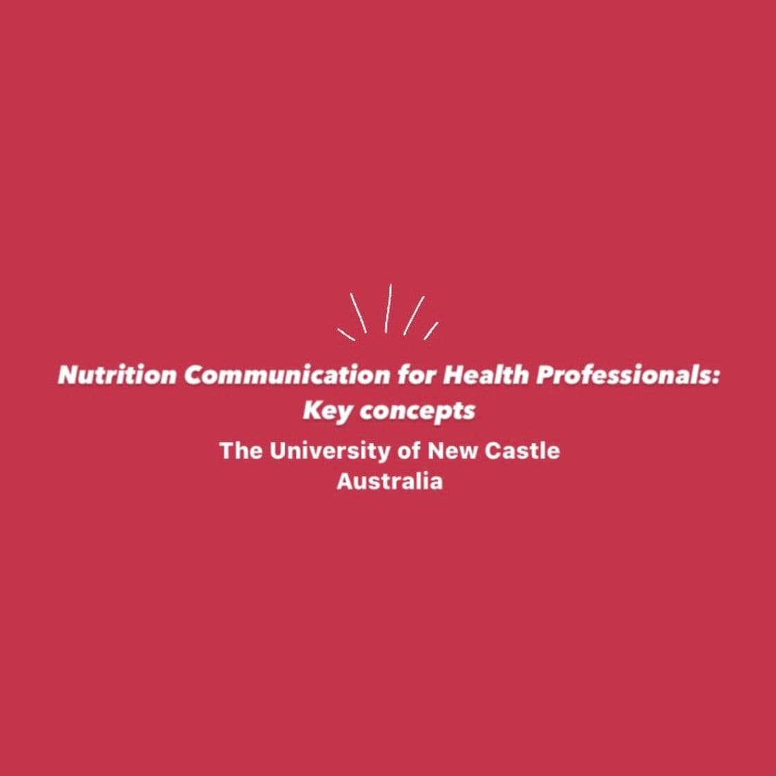 Moda Nutrition Communication for Health Professionals: Key concepts | edX